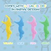 Fun Flossing Sticks for Kids，Fluoride Free, BPA Free, Odorless, 60
