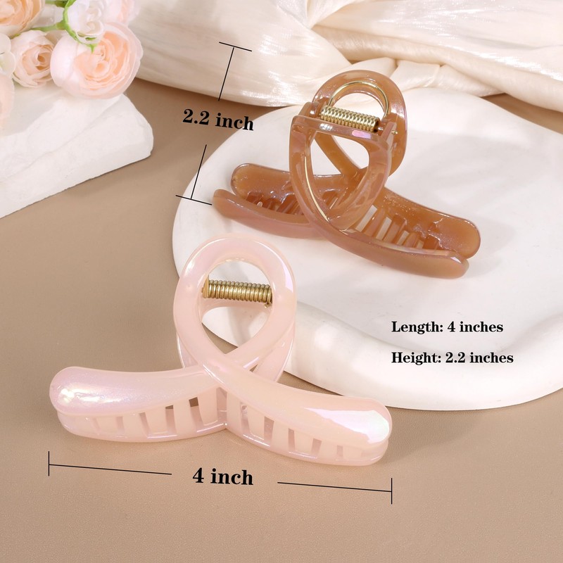 Big Jelly Butterfly Hair Claw Clips for Women and Girls