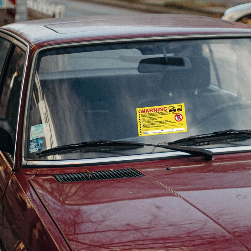50 Parking Violation Stickers with You are Illegally Parked Multi