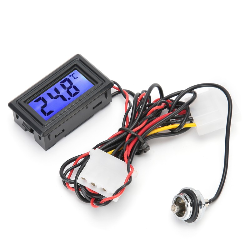 Water Cooling Thermometer Digital Display Computer Temperature Meter WDXS-DT 5V-24V
