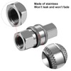 4 Sets NPT 3/8 Inch Stainless Steel Male and Female