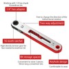 HENGBIRD 2Pcs Mini Ratchet Wrench Set 1/4 Inch Drive Ratcheting