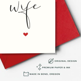 Sweet Birthday To My Amazing Wife Card – Romantic Greeting from Husband for Her Special Day – Heartfelt Love Note, Emotional Birthday Message, Marriage Anniversary Style – 8x5.3 Inch (Amazing Wife)