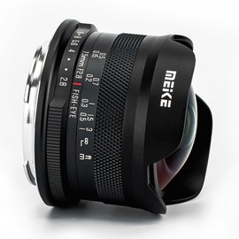 Meike 7.5mm f2.8 RF-Mount Ultra Wide Circular fisheye Lenses Manual Focus Fixed Prime APS-C Lens Compatible with Canon EOS-R EOS-RP R5 R5C R6 R7 R10 Mirrorless Camera
