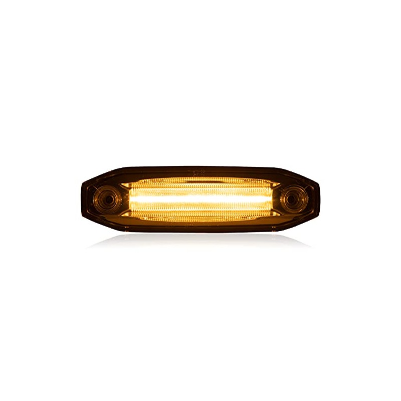 Maxxima Clearance Marker Amber Clear Lens and White Ground Light