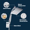 Voolan Rain Shower Head with Handheld Shower Arm, High Pressure