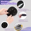 Swpeet 5Pcs 3-Inch No Hole Hook and Loop Soft Polyester