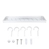 Bathroom Space Aluminum Shelf Bathroom Wall Mounted Drill Free Shelf