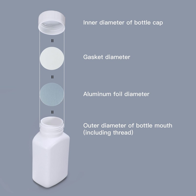 U.S. Solid Aluminum Foil Cap Liner Heat Sealing for PE
