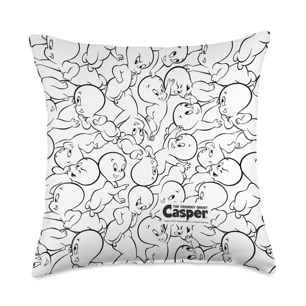 Casper the Friendly Ghost All Over Throw Pillow