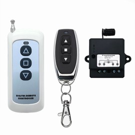 DC 12V-24V Wide Voltage Remote Actuator Controller Forward/Reverse Wireless Control Compatible with Most Linear Actuators for Industrial Equipment, RV Modifications & Automotive Projects（Black）