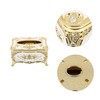 LABRIMP Elegant European Style Tissue Holder Trimmed Fashion Tissue Box