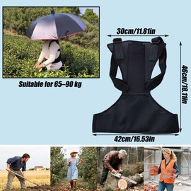 Hayaww Umbrella Holder Strap Hands Free Umbrella Holder Portable Hands Free Rain Umbrella Holder Fits Most Folding Umbrellas (B)