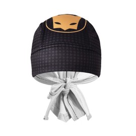 ShopINess Unisex Sports Bandana Cap for Cycling, Running and Outdoor Activities, Bat-Style Gotham City, Breathable, Quick Drying, One Size, black