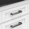 HESTIA HARDWARE 10 Pack | Antique Silver Modern Cabinet Pulls