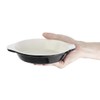Vogue Black Round Gratin Dish 30X150mm 400ml Cast Iron Baking