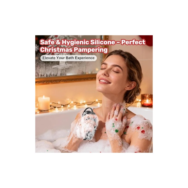 Paquete Exfoliante Corporal Silicona Hombres Mujeres Pieles Sensibles Rellenos Calcetines