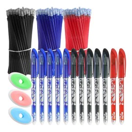 Kit 195 Plumas Gel Borrables Colores  Repuestos Y Borrador                                                                                            