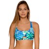 Sunsets Brandi Bralette - Bikini para mujer, Seascape, M