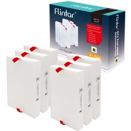 Flintar H13 True HEPA Replacement Filter R, Compatible with Honeywell Air Purifier HPA300, HPA200, HPA 100 and HPA 5000 Series, HRF-R6 (6 HEPA Filters)