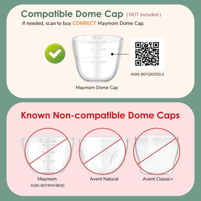 Maymom Screw Lids Aka Travel Caps with Rewritable Sealing Disc