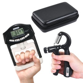 Handeful Grip Strength Tester & Enhancer Set with Protective Carrying Bag - Strengthen Your Hands, Improve Grip Control, & Enhance Overall Fitness