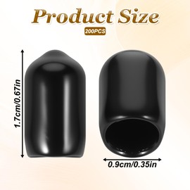 Hpmjz 300 pcs Pourers Dust Covers Black Rubber Pourer Cap Bottle Pour Spout Cover Wine Pourers Cover Bar Bottle Spot Caps for Olive Oil Liquor Pub Club Kitchen Coffee Shop Restaurant