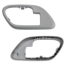 NFSpeeding Interior Door Handle Trim Bezel Fits 1995-1999 Silverado Suburban Yukon Tahoe C1500 C2500 C3500 K1500 K2500 K3500 Replace 15708080 15708079, Left Driver & Right Passenger Side Gray Color
