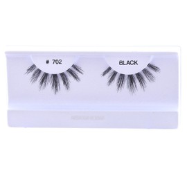 10 Pairs 100% Human Hair False Eyelashes Natural Black #702