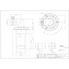 Kakudai 426-001-50 Drain Trap for Washing Machines, Odor Prevention, Direct