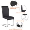 Yaheetech Dining Chairs Modern PU Leather High Back Dining Room