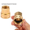 Sanpaint 2 Pack Brass Garden Hose Threaded 1/2" NPT to