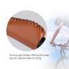 DEWIN Leather Bike Handle Grips, 1 Pair Retro Bicycle Grips