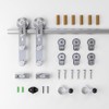 TOIMIOTOIM 6.6FT Stainless Steel Sliding Barn Door Hardware Kit, Slide