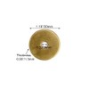 Tiazza 10Pcs Plain Round Brass Backplate Washers Classical Furniture Decoration