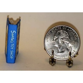 Lee Ann Borgia Miniature Books 1:12 SCALE MINIATURE BOOK SANTA’S TOY SHOP DOLLHOUSE SCALE