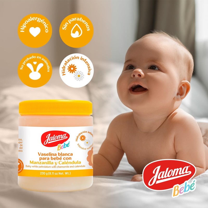 Jaloma | Vaselina para Bebé, con Manzanilla y Caléndula, 230gr