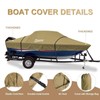 Kayme 1200D Heavy Duty Boat Cover for 22-24ft Boats -