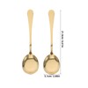 Ciieeo 4pcs Stainless Steel Spoon Catering Serving Spoon Large Serving