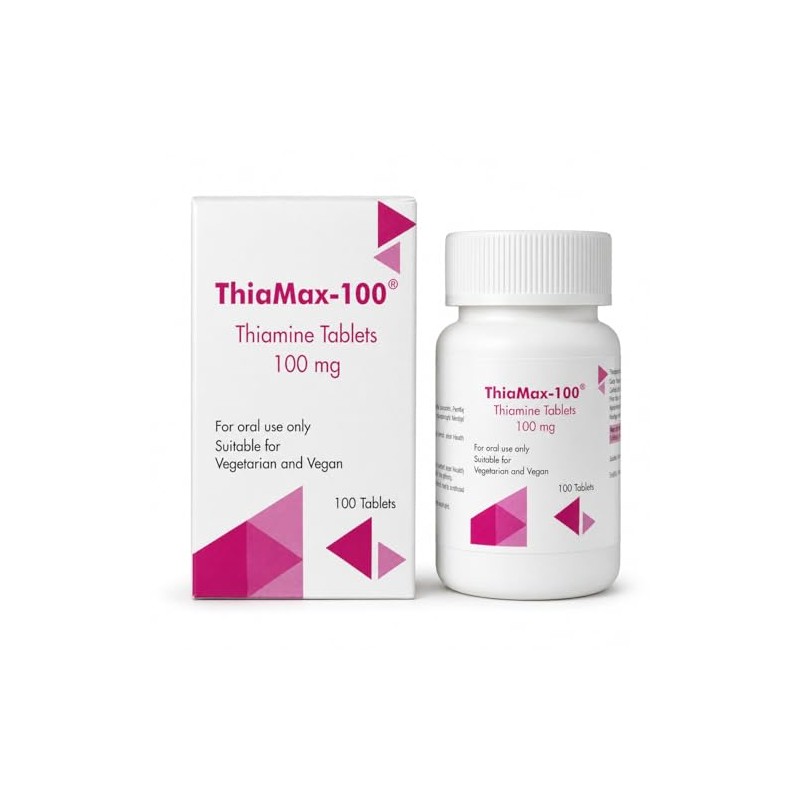 ThiaMax-100 Vitamin B1 Thiamine 100mg Tablets – Pack of 100