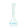25ml Volumetric Flask with Screw Cap, Polypropylene, Class B, Karter