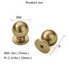 khtumeware 10 Pack Gold Cabinet Knobs Round 1 inch Brushed
