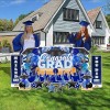 Blue Oversized Congrats Grad, Graduation Yard Sign Display | 11pc