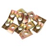 sourcing map M8 Half Moon Nuts Washers, 12 Pcs Iron