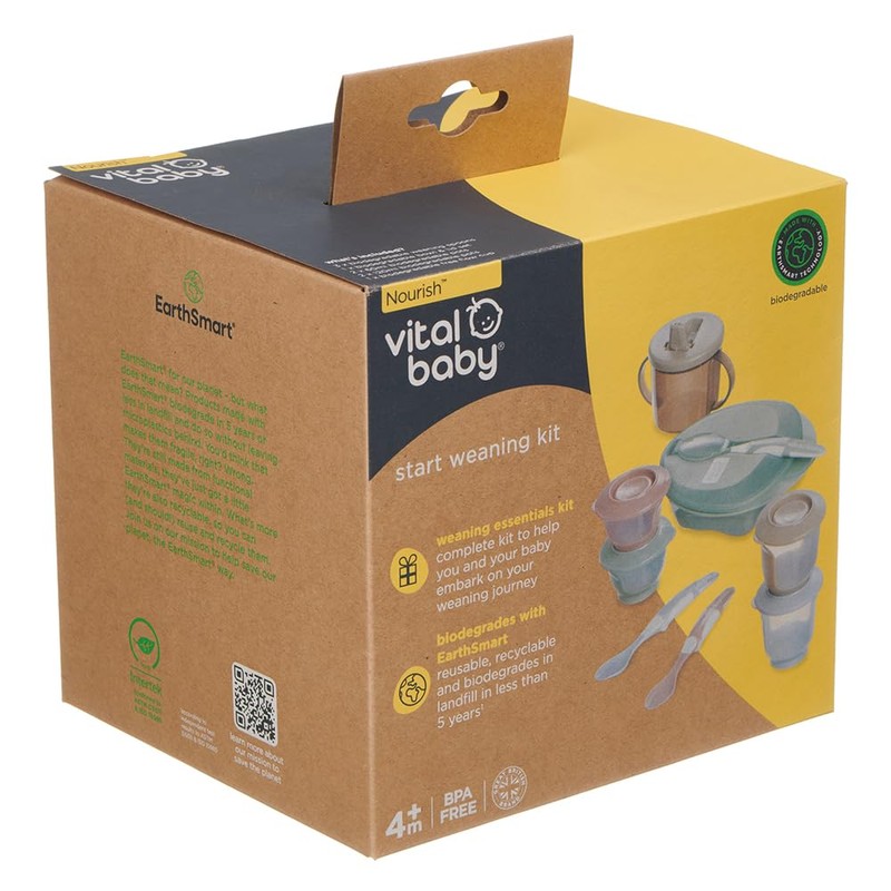 Vital Baby Nourish Complete Baby Weaning Kit 6m+, 10pcs, Essential