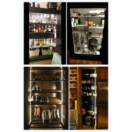 Sensky 8.2FT/2.5M Under Cabinet Lighting Kit Flexible LED Strip Lights with Cabinet Sensor Switch, UL Listed Adapter for Gun Safe Cabinet Pantry Wardrobe Lighting (6000K, 2.5M)