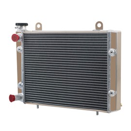 ECMRAD 2 Row Aluminum Radiator for 2005-2009 Polaris Ranger 500 700 Ranger XP 500 700 EFI 2x4 4x4