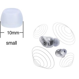 Zotech Replacement Earbud Tips for Beats Studio Buds +, 10 Pairs Transparent Soft Silicone (S/M/L)
