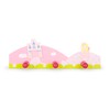 Mousehouse Gifts Children's Pink Princess Triple Wooden Coat Hooks Wall