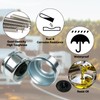 OEMASSIVE 4pcs 2.44" Trailer Bearing Dust Cap, Bearing Buddy Caps,